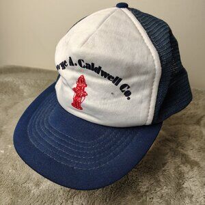 Vintage Trucker Hat GEORGE A CALDWELL COMPANY Snapback American Manufacturing